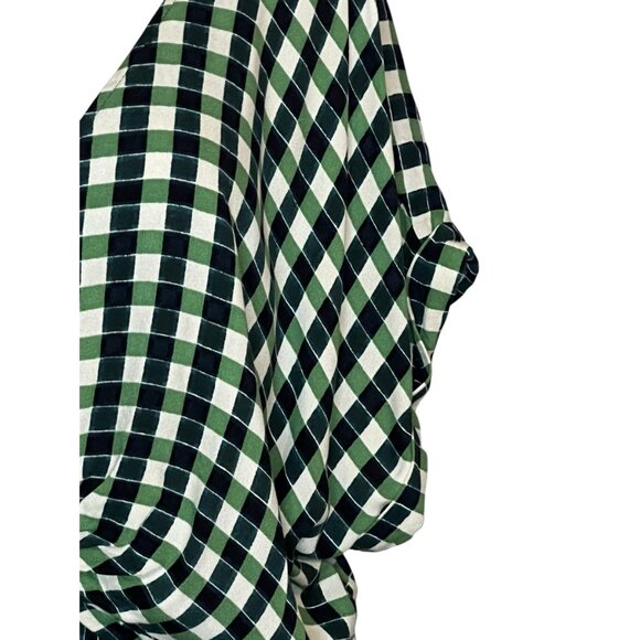Ava & Viv checked print twist front dress 2X NWT - Picture 5 of 12
